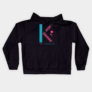 K design with K-Pop and K-Drama on White Kids Hoodie